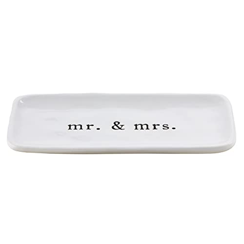 Mud Pie Mrs Everything Dish, 4" x 9", WHITE