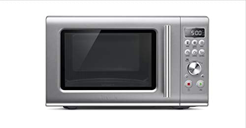 Breville BMO650SIL the Compact Wave Soft Close Countertop Microwave Oven, Silver
