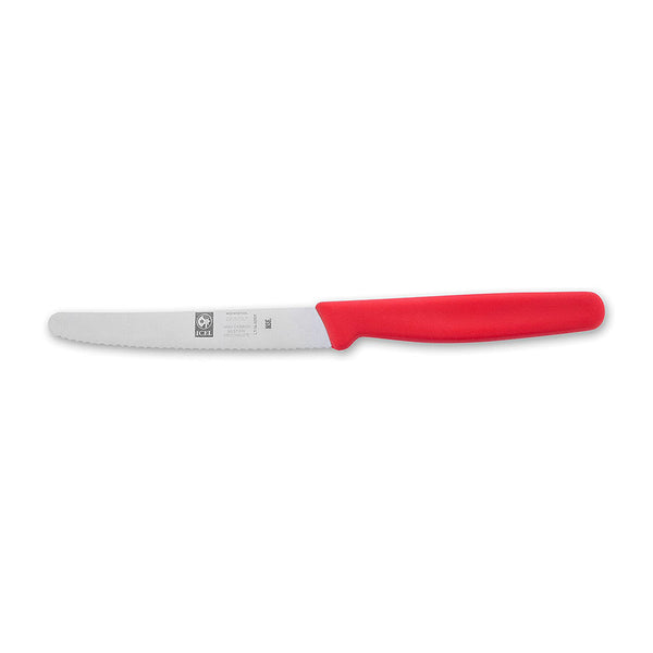 4-1/2" Serrated Round Red Knife