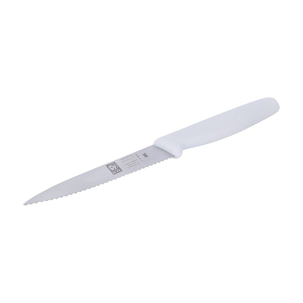 4" Serrated Point White Knife