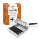 BBQ 'N Serve grill and sear pan combo with a removable handle and a separate grilling insert.