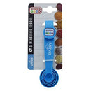 A blue 5-piece measuring spoon set displayed on a white background.