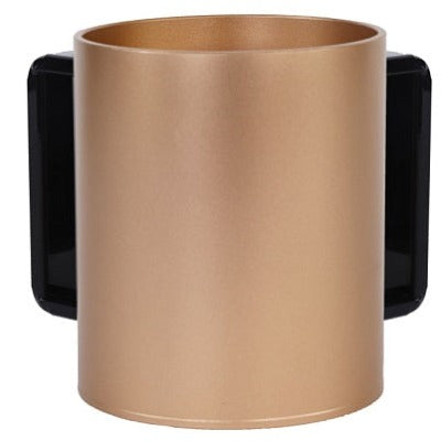 Acrylic Wash Cup Gold With Black Handles