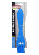 Blue silicone basting brush, marked "DAIRY" for kosher cooking, from The Kosher Cook.
