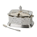 Rectangle Charoset & Salt Water Dish with Filigree Design