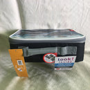 A rectangular soft lunch box featuring a large graphic of Star Wars characters including Rey holding a lightsaber, Finn, Poe Dameron, and Chewbacca.