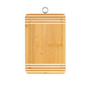 Natural bamboo cutting board with drip edge 12x8 inch