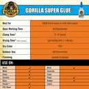 Gorilla Super Glue, 15 g, Clear