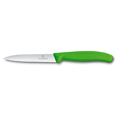 Victorinox 4" Serrated Green Utility Knife