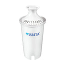 Brita Standard Water Filter cartridge with blue and white design, compatible with Brita pitchers and dispensers, displayed on a white background.