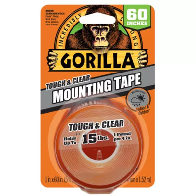 Double Sided Clear Mounting Tape 1"x60"