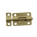 Brass-toned barrel bolt with a sliding mechanism