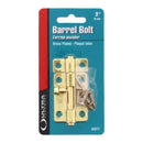 Brass-toned barrel bolt with a sliding mechanism