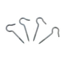 Four silver zinc-plated