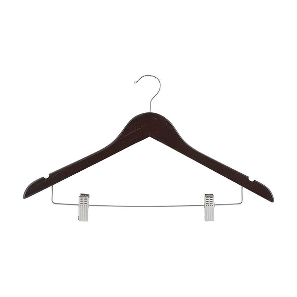 Wood Suit Hanger Sert With Clip
