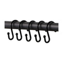 12PC Rolling Double Shower Hook Satin Nickle