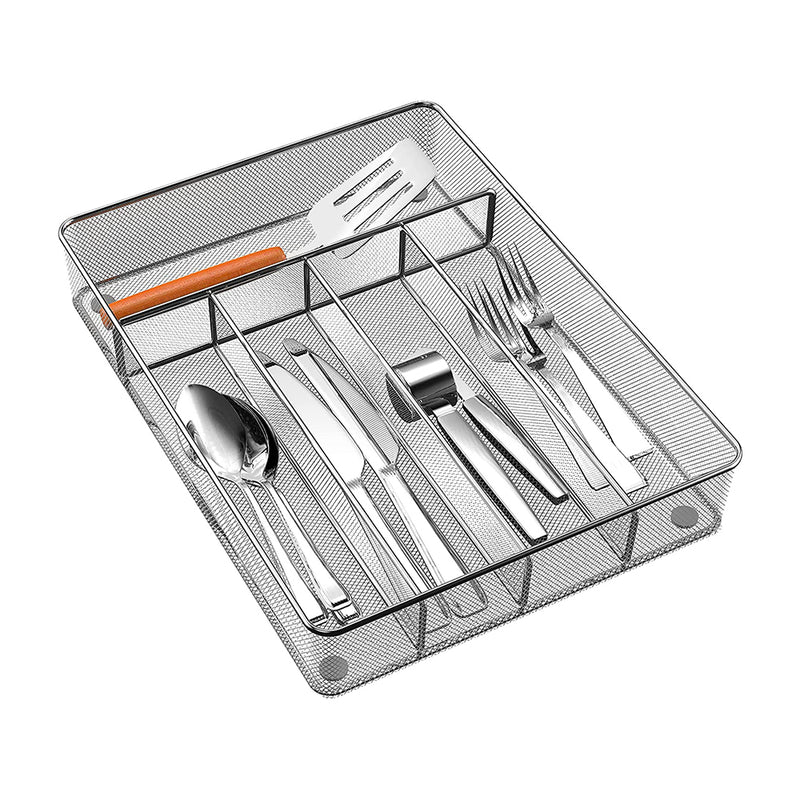 5 Compartment Clear Cutlery Caddy