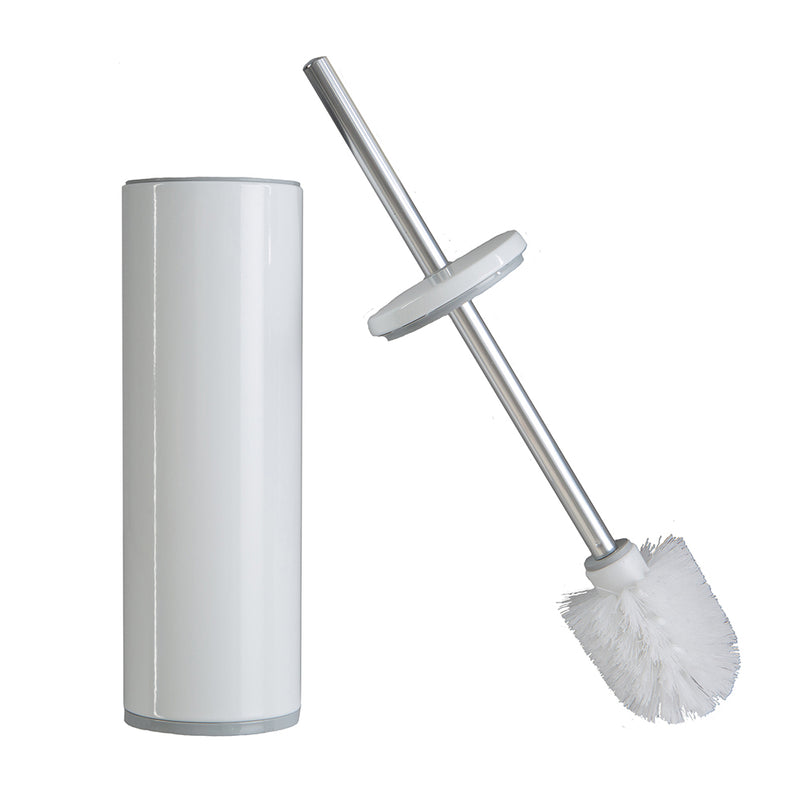 White Toilet Brush