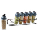 Trudeau 6 Bottle Horizontal Spice Rack, a compact and stylish organizer for keeping your essential spices accessible on the countertop.