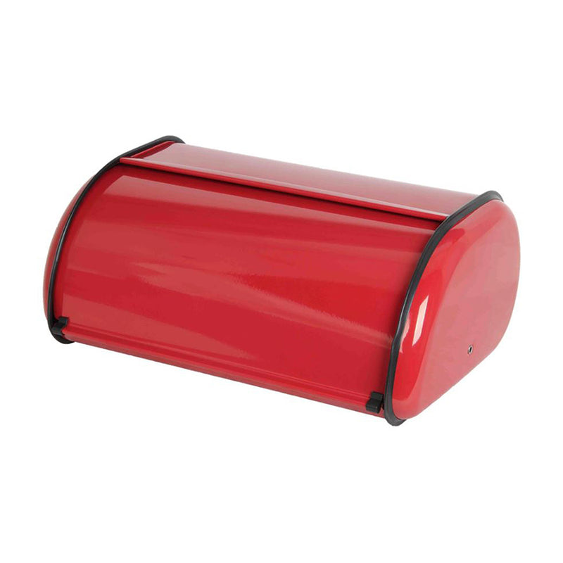 Bread Box Red Stainless Steel