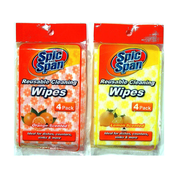 Reusable Cleaning Wipes 4pk