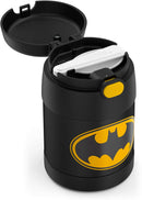 THERMOS FUNTAINER 10 Ounce Stainless Steel Vacuum Insulated Kids Food Jar, Batman