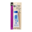 A 1-ounce tube of Dritz Iron-Off Hot Iron Cleaner, a non-toxic white cream with a blue screw cap, designed for cleaning iron soleplates.