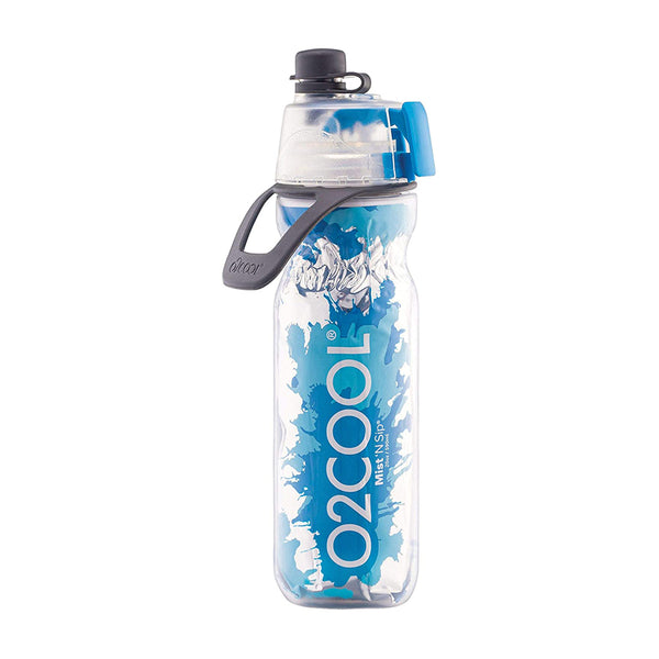 Squeezable Water Bottle With Straw Blue