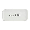 Mud Pie Mrs Everything Dish 2024, 9" x 4", WHITE