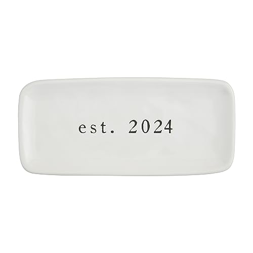 Mud Pie Mrs Everything Dish 2024, 9" x 4", WHITE