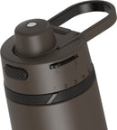 THERMOS Espresso Black Hydration Bottle with carry handle and locking spout, shown on white background.