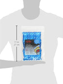 A clear plastic package containing a blue gel ice mat divided into nine flexible cubes, with the Thermos logo on the label.