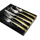 20pc Flatware Mali Gold