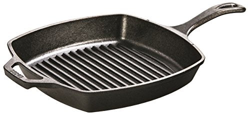 10-1/2 inch Square Cast Iron Grill Pan