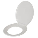 Bath Bliss Deluxe Plastic Round Toilet Seat in White