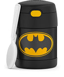 THERMOS FUNTAINER 10 Ounce Stainless Steel Vacuum Insulated Kids Food Jar, Batman