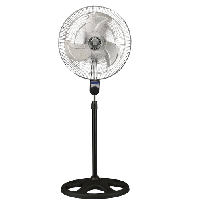 18"Stainless Industrial Stand Fan with Black Stand