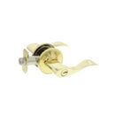 Brass-finish tulip entry door lock from Ultra Security, a Grade 3 lockset with an adjustable latch and a limited lifetime warranty, presented in its packaging.