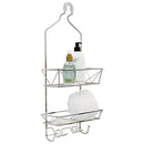Bath Bliss Geode Bathroom Head, Storage and Organization, in Chrome Shower Caddy