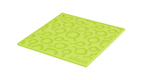 7 Inch Square Skillet Pattern Trivet, Green