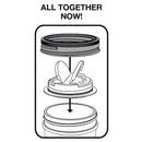 Spice Lids Black And White 2pk