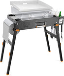 Yukon Glory Universal Portable Grill Table / Flat Top Grill Griddles Stand with Built in Grill Caddy - Designed to Fit Tabletop Blackstone Griddle & Many Others - Outdoor Cooking Camping & Tailgating