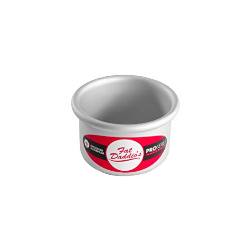 Fat Daddio's Round Cake Pan, 3 x 2 Inch, Silver