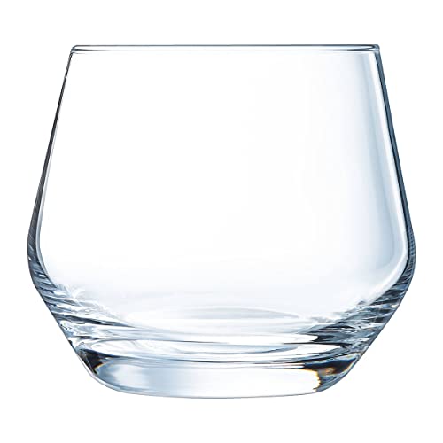 Chef&Sommelier - Lima Collection - 6 Crystalline Tumblers - Modern and Elegant Design - High Durability - Complete Transparency - 35 cl