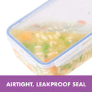 LocknLock Easy Essentials Food Storage lids/Airtight containers, BPA Free, Rectangle-12 oz-for Snacks, Clear