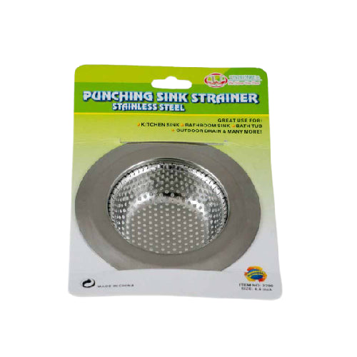 4.5" Stainless Steel Punch Whole Sink Strainer