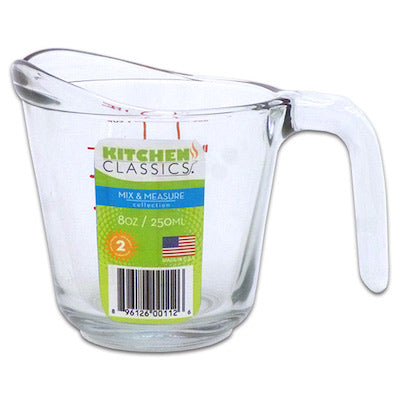 8oz 1 Cup Glass Measuring Cup