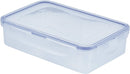 LocknLock Easy Essentials On The Go Meal Prep Lunch Box, Airtight Containers with Lid, BPA Free, Rectangle (3 Section) -27 oz, Clear