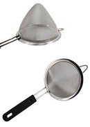 Uniware Stainless Steel Food Stainer with Non Slip Handles (6.3 Inch)