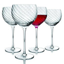Godinger Red Wine Glass, Infinity Collection Stem Glass Set of 4,